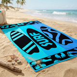 Serviette de plage éponge velours Jacquard - Obidos - 90x170cm - 400g/m² - Taille L