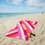 Serviette de plage imprimée microfibre - Summer-Pop - 90x170cm - 220g/m² - Taille L