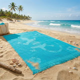 Serviette de plage éponge velours ciselée - Cayman- 140x180cm - 340g/m² - Taille XL