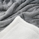 Plaid Couverture Imitation "Lapin" 220x240cm 610g/m² - Cocoon Gris clair