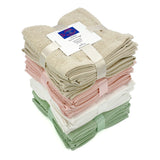 Lot de 5 carrés visage 30x30 cm 100 % coton, éponge bouclette douce et absorbante, réutilisables, peaux sensibles.