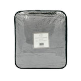 Couverture Longwool Gris Clair à poils longs gris clair 220x240 cm 450 g/m² plaid ultra-doux effet fausse fourrure pour lit ou canapé, ambiance cosy et cocooning.