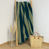 Serviette de plage éponge Velours Jacquard Milonga Lake - Taille L 90x170cm - Le comptoir de la plage