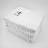 Drap de douche blanc en éponge bouclette, 70 x 130 cm , 100% coton doux et ultra-absorbants, parfaits pour un séchage rapide et confortable.