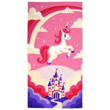 Serviette de plage imprimée microfibre enfant - Fairy - 70x140cm - 220g/m²