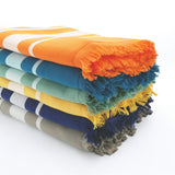 Fouta doublée éponge 90x170 340g/m² - Caraïbes - Le comptoir de la plage