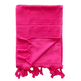 Fouta coton éponge bouclette unie - Serviette de bain - Hammam - Le comptoir de la plage