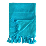 Fouta coton éponge bouclette unie - Serviette de bain - Hammam - Le comptoir de la plage