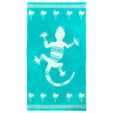 Serviette de plage éponge velours Jacquard - Koko - 90x170cm - 400 gm² Taille L