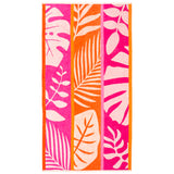 Serviette de plage éponge velours Jacquard- Mandi - 90x170cm - 400g/m² - Taille L