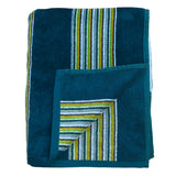 Serviette de plage éponge Velours Jacquard Milonga Lake - Taille L 90x170cm - Le comptoir de la plage