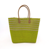 Panier artisanal de plage Fibres naturelles - Amoroni GM et SGM - Le comptoir de la plage