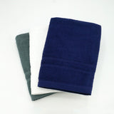 Drap de douche 70×130 cm en éponge bouclette 100 % coton, 350 g/m², doux, absorbant et élégant