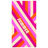 Serviette de plage imprimée microfibre - Summer-Pop - 90x170cm - 220g/m² - Taille L