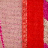 Serviette de plage éponge velours Jacquard Rose 100x175 470g/m² - Chincha - Le comptoir de la plage