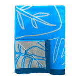 Serviette de plage éponge velours Jacquard Kentia - Taille L - Le comptoir de la plage