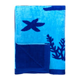 Serviette de plage éponge Velours Jacquard Malari absorbante et séchage rapide, tendance et pratique plage, piscine ou bain.