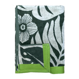 Serviette de plage éponge velours Jacquard Musia - Taille L - Le comptoir de la plage