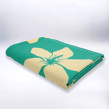 Serviette de plage XL microfibre Vert 140x170 220g/m² - Alyzee - Le comptoir de la plage