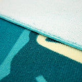 Serviette de plage microfibre Bleu 90x170 250g/m² - Bodri - Le comptoir de la plage