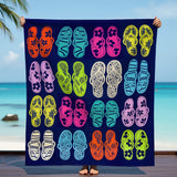 Serviette de plage XL microfibre Multicolore 140x170 220g/m² - Fiuzzi - Le comptoir de la plage