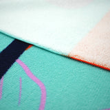 Serviette de plage XL microfibre Bleu 140x170 220g/m² - Manilva - Le comptoir de la plage