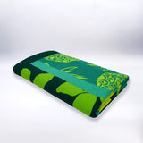 Serviette de plage microfibre Vert 90x170 220g/m² - Mitjana - Le comptoir de la plage