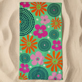 Serviette de plage microfibre Vert 90x170 220g/m² - Piodao - Le comptoir de la plage