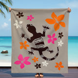 Serviette de plage XL microfibre Multicolore 140x170 220g/m² - Tavira - Le comptoir de la plage