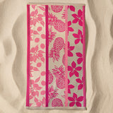Serviette de plage microfibre Rose 90x170 220g/m² - Tropea - Le comptoir de la plage
