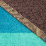 Serviette de plage XL éponge velours Jacquard Multicolore 140x180 400g/m² - Coconut Beach - Le comptoir de la plage