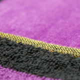 Serviette de plage éponge velours Jacquard Rose 90x170 400g/m² - Glamchic - Le comptoir de la plage