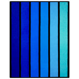 Serviette de plage éponge Velours Jacquard Happy Blue - Taille XL - Le comptoir de la plage