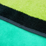 Serviette de plage éponge velours Jacquard Happy Men - Taille L 100x175cm - Le comptoir de la plage