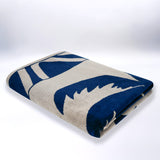 Serviette de plage éponge velours Jacquard Beige 90x170 400g/m² - Likoma - Le comptoir de la plage