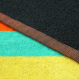 Serviette de plage XL éponge velours Jacquard Multicolore 140x180 400g/m² - Mondrago - Le comptoir de la plage