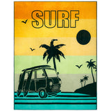 Serviette de plage XL éponge velours Jacquard Multicolore 140x180 400g/m² - Yari - Le comptoir de la plage