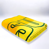 Serviette de plage XL éponge velours Jacquard Multicolore 140x180 400g/m² - Yari - Le comptoir de la plage