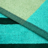 Serviette de plage XL éponge velours Jacquard Multicolore 140x180 400g/m² - Yari - Le comptoir de la plage