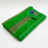 Serviette de plage éponge Velours Jacquard Milonga Vert - Taille L - Le comptoir de la plage