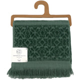 Serviette de toilette Romance Eucalyptus en éponge velours 100 % coton, 90x150 cm, douce et absorbante, parfaite pour la plage ou la salle de bain.