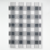 Lot de 2 Duos de torchons assortis bicolores gris Alexandrie 50 x 70 - Le comptoir de la plage