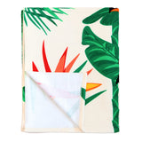 Serviette de plage imprimée microfibre - Toucan - 140x170cm - 220 gm² Taille XL