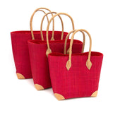 Panier artisanal Tamatave Rouge - 3 tailles disponibles