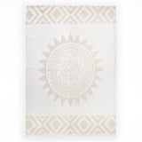 Lot de 2 Duos de torchons assortis bicolores beige Sun 50 x 70 - Le comptoir de la plage