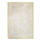 Lot de 2 Duos de torchons assortis bicolores beige Ginkos 50 x 70 - Le comptoir de la plage