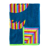 Serviette de plage éponge Velours Jacquard Palmtak Taille L 90x160cm - Le comptoir de la plage