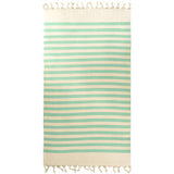 fouta doublée éponge fidji fougere 90x160 cm, 100 % coton 340 g/m², épaisse et absorbante, idéale pour la plage, piscine ou salle de bain et en paréo