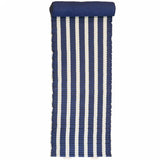 Matelas de plage « Bahia » bleu marine 60x180 avec coussin intégré et bandoulière, assorti à sa serviette de plage coordonnée