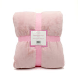 plaid cozy rose 130x170 cm, ultra doux 760g/m², idéal pour chaleur, confort et déco dans toute la maison